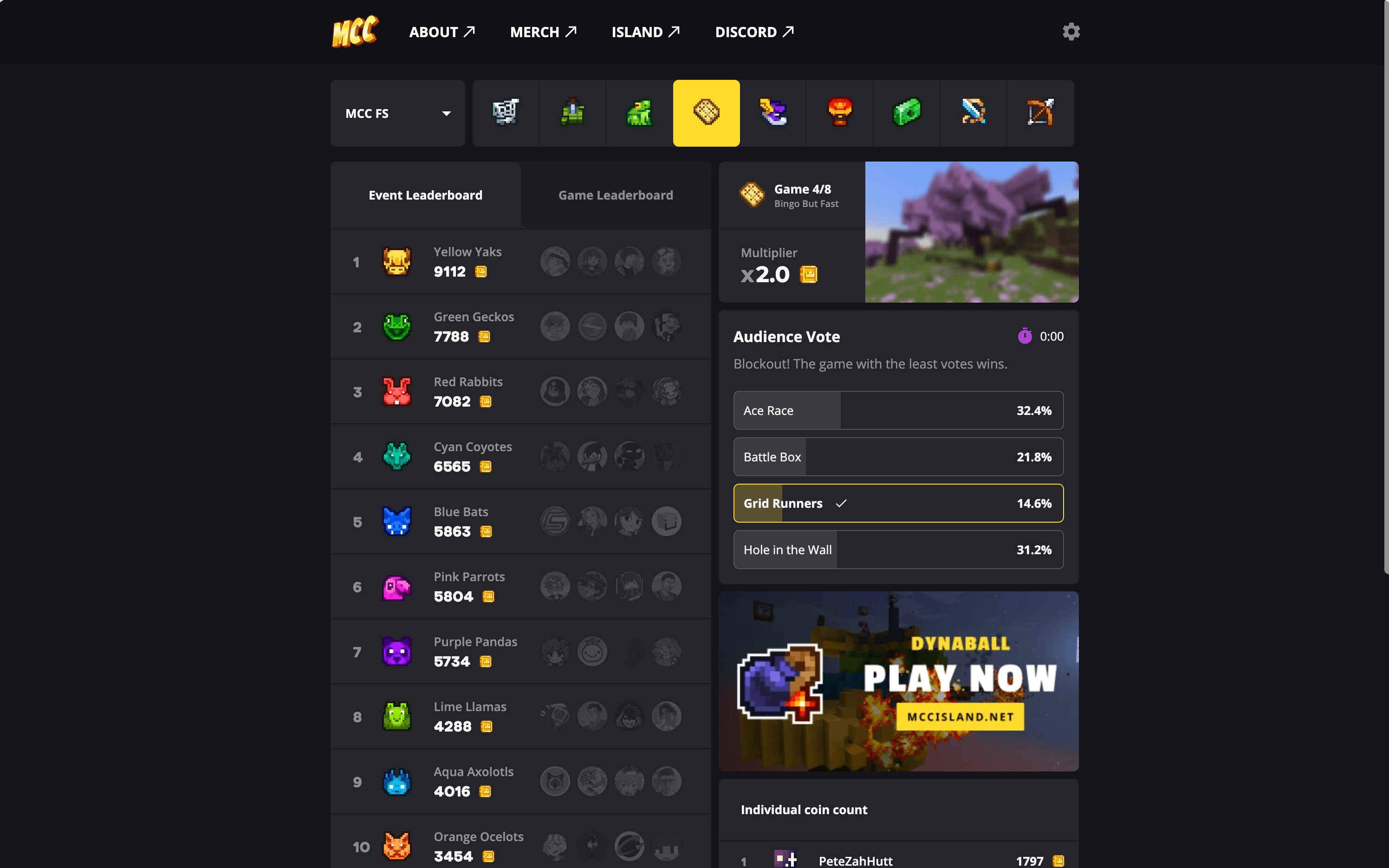Audience Live Vote by Noxcrew